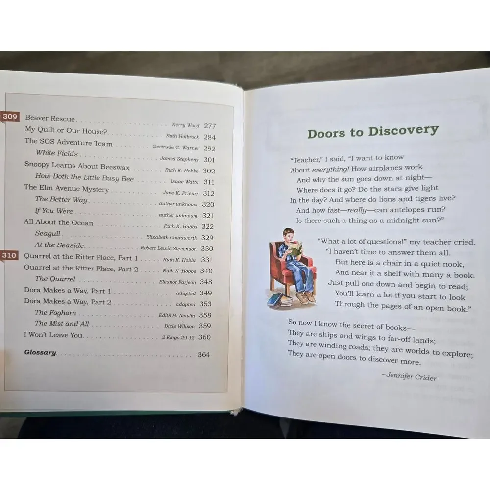 Christian Light Reading Curriculum Level 3 Doors to Discovery Hardcover Reader